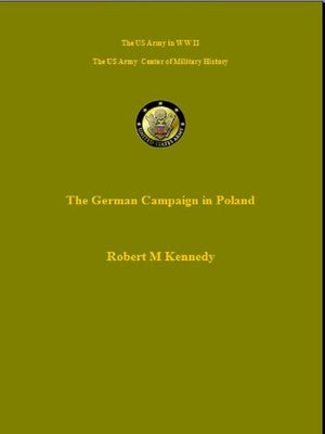 cover image of The German Campaign in Poland